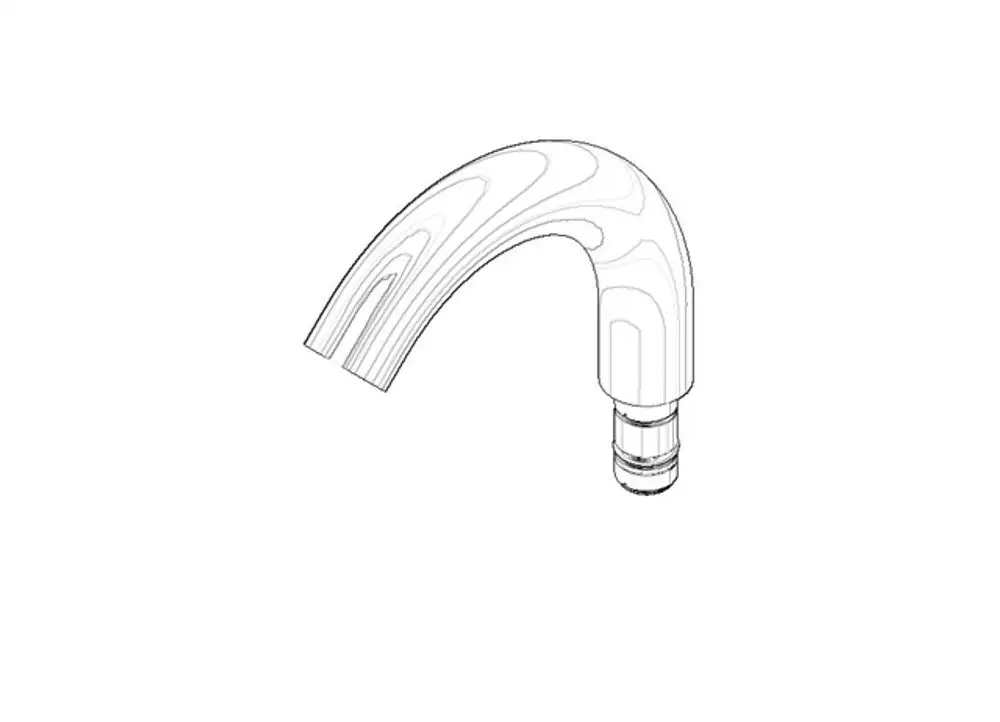 DORNBRACHT Auslauf für Bidet ERSATZTEILE 90282221600 Weiß matt, 90282221600-10 Galeriebild 1